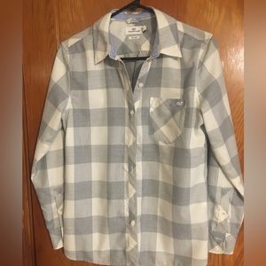 Vineyard vines button up grey womens 6